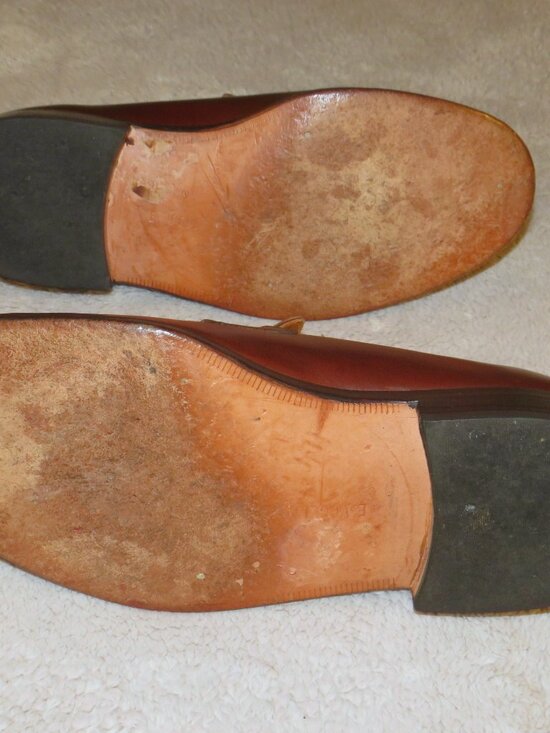 E. Vogel Bespoke Mahogany Calf Leather Split Toe Penny Loafer 11 EE main image 5